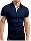 cheap Classic Polo-Men&#039;s Polo Shirt Tank Top Vest Classic Short Sleeve Black / Red Black / Blue Wine Red Grey&amp;black green&amp;yellow green&amp;orange Solid Color Collar Gym Clothing Clothes Classic