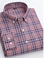 cheap Flannel Shirts-Men&#039;s Flannel Shirt Shirt Tartan Turndown A B C D E Work Casual Long Sleeve Button-Down Clothing Apparel Cotton Business Simple