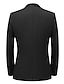 billige Tuxedo dresser-svart burgunder menns performance festkveldsmoking 2-delt ensfarget sjalkrage standard passform enkeltspent enknapps 2024