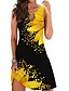cheap Casual Dresses-Women&#039;s Casual Dress Tank Dress Mini Dress Yellow Pink Red Floral Sleeveless Spring Summer Cut Out Basic Crew Neck Daily Date Vacation 2023 S M L XL XXL