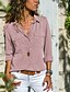 cheap Super Sale-Women&#039;s Blouse Formal Style Daily Basic Collars Plain Summer Regular