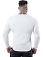 billiga Casual T-shirts för män-Herr T-shirt T-shirts Långärmad tröja Slät Rund hals Ledigt Sport Långärmad Kläder Muskel Stor och hög
