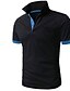 cheap Classic Polo-Men&#039;s Polo Shirt Golf Shirt Polo Collar Summer Short Sleeve Black / Red Black White Color Block Outdoor Casual Clothing Apparel Button Front