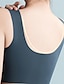 preiswerte BHs-Damen Drahtlos Fixierter Gurt Komplett bedeckend V Ausschnitt Atmungsaktiv Einfarbig Pull-On-Verschluss Casual Nylon 1 Stück Schwarz Rosa / BHs &amp; Bralettes / 1 PC