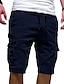 cheap Men&#039;s Pants &amp; Shorts-Men&#039;s Shorts Multi Pocket Shorts Knee Length Pants Inelastic Holiday Going out Map Outdoor Sports Lake blue Navy White Black Fuchsia S M L XL XXL / Slim