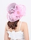 お買い得  バケットハット-女性用 帽子 バケットハット 日よけ帽 パープル ピンク ワイン パーティー アウトドア 日常着 花柄 フラワー 携帯用 防風 履き心地よい