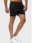 billiga Shorts för män-mäns avslappnade elastiska midja träningsshorts med dragsko och fickor