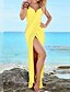 cheap Cover Ups-Women&#039;s Swimwear Cover Up Beach Dress Normal Swimsuit Pure Color for Big Busts Hole White Yellow Rosy Pink Wine Orange Strap Bathing Suits Vacation Fashion New / Sexy / Modern