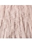 abordables Faldas Lisas-Mujer Columpio faldas de trabajo tutú Midi Faldas Plisado Tul Color sólido Oficina / Carrera Calle Otoño Poliéster Elegante Vintage Moda Negro Rosa Beige Gris