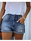 זול מכנסי נשים-בגדי ריקוד נשים ג&#039;ינסים שורטים ג&#039;ינס בג&#039;י מותן בינוני קצר שחור קיץ