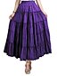 cheap Maxi Skirts-Women&#039;s Fashion Skirts Street Vacation Ruched Green Purple Red One-Size / Swing / Cotton