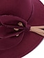 رخيصةأون قبعة فيدورا-نسائي قبعة قبعة فيدورا المحمول ضد الهواء راحة الأماكن المفتوحة مناسب للبس اليومي مناسب للعطلات زهري زهور