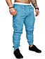 cheap Cargo Pants-Men&#039;s Joggers Pants Tactical Cargo Drawstring Casual Going out Casual Daily Outdoor Micro-elastic Breathable Solid Colored Mid Waist White Black Blue S M L / Full Length