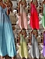cheap Super Sale-Women&#039;s Maxi long Dress A Line Dress Gray Purple Pink Yellow Light Green Red Light Blue Sleeveless Pure Color V Neck Spring Summer Elegant 2022 S M L XL XXL 3XL 4XL 5XL