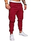 cheap Men&#039;s Pants-Men&#039;s Casual Streetwear Drawstring Joggers Tactical Cargo Trousers Full Length Pants Micro-elastic Solid Colored Breathable Loose White Black Blue Wine Army Green S M L XL XXL