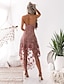 cheap Party Dresses-A-Line Cocktail Dresses Elegant Dress Wedding Guest Homecoming Asymmetrical Sleeveless Spaghetti Strap Tulle with Appliques 2024