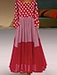 cheap Plus Size Casual Dresses-Women‘s Plus Size Curve Holiday Dress Polka Dot Crew Neck Print Long Sleeve Fall Spring Casual Maxi long Dress Daily Weekend Dress Cotton