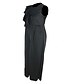cheap Women&#039;s Plus Size Bottoms-Women&#039;s Plus Size Jumpsuit Ruffle Solid Color Casual Daily Casual Full Length High Spring Summer Black Red L XL XXL 3XL 4XL