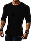 ieftine Tricouri casual pentru bărbați-Bărbați Tricou Tricouri Tricou cu maneca lunga Simplu Stil Nautic Casual Sport Manșon Lung Îmbrăcăminte Muşchi Mare si inalt