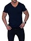 cheap V Neck-Men&#039;s T shirt Tee V Neck Summer Short Sleeve Solid Color V Neck Street Casual Clothing Clothes Basic Casual Fashion White Black Gray