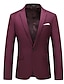 ieftine Blazer și jachetă-blazer de afaceri pentru bărbați haină sport de nuntă haină de costum clasică solidă rochie de mărime plus birou blazer formal negru alb galben roz 2024