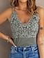 cheap Tank Tops &amp; Camis-Women&#039;s Tank Top Camisole Camis Black White Army Green Floral Plain Lace Sleeveless Daily Weekend Streetwear Casual V Neck Regular Floral S