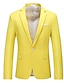 olcso Blézer és kabát-férfi üzleti blézer esküvői sportkabát klasszikus masszív öltönykabát molett ruha irodai blézer fekete fehér sárga rózsaszín 2024