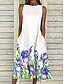 cheap Women&#039;s Clothing-wsih cross-border direct supply    women&#039;s clothing  summer new skirt floral print elegant dress