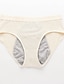 tanie Majtki damskie-Bielizna menstruacyjna szczelna hipster bawełniane majtki menstruacyjne damskie o dużym przepływie zestaw startowy na pierwszą miesiączkę figi