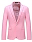 ieftine Blazer și jachetă-blazer de afaceri pentru bărbați haină sport de nuntă haină de costum clasică solidă rochie de mărime plus birou blazer formal negru alb galben roz 2024