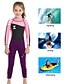 cheap Wetsuits, Diving Suits &amp; Rash Guard Shirts-Dive&amp;Sail Girls&#039; Full Wetsuit 2.5mm SCR Neoprene Diving Suit Thermal Warm UPF50+ Quick Dry High Elasticity Long Sleeve Full Body Back Zip - Swimming Diving Surfing Snorkeling Patchwork Autumn / Fall