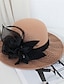 זול כובע דלי-בגדי ריקוד נשים כּוֹבַע כובע דלי נייד עמיד קומפורט מפלגה בָּחוּץ לבוש ליום פרחוני פרחוני