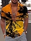 cheap Hawaiian Shirts-Men&#039;s Summer Hawaiian Shirt Shirt 3D Print Graphic Patterned Hawaiian Aloha Coconut Tree Design Turndown Street Casual Button-Down Print Short Sleeve Tops Designer Casual Fashion Breathable Black