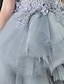 Χαμηλού Κόστους Λουλουδάτα φορέματα για κορίτσια-παιδικό κοριτσίστικο φόρεμα λουλουδάτο μονόχρωμο φόρεμα γραμμής παράσταση πάρτι κεντημένο διχτυωτό φιόγκο κόκκινο ασύμμετρο αμάνικο πριγκίπισσα γλυκά φορέματα άνοιξη καλοκαίρι κανονική εφαρμογή 3-12 ετών