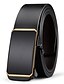 cheap Men&#039;s Belt-Men&#039;s Dress Belt Ratchet Belt Casual Belt Box Buckle Faux Leather Fashion Business Formal Dark Gray Black Wedding Work Daily