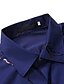 preiswerte Businesshemden für Herren-Herren Oberhemd Knopfhemd Kragenhemd Umlegekragen Sommer Kurzarm Wein Schwarz Marineblau Kurve Hochzeit Casual Bekleidung Button-Down