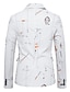 Недорогие Блейзер и куртка-Мужской повседневный пиджак для вечеринок обычного кроя, черный, белый, 2024