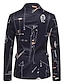 Недорогие Блейзер и куртка-Мужской повседневный пиджак для вечеринок обычного кроя, черный, белый, 2024