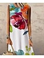 cheap Print Dresses-Women&#039;s Casual Dress Shift Dress Long Dress Maxi Dress Rainbow Sleeveless Floral Print Fall Spring Summer Crew Neck Fashion Daily 2023 S M L XL XXL 3XL