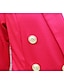 preiswerte formelle Overalls-Damen Jumpsuit Taste Feste Farbe Hemdkragen Ausgefallene Elegant B¨¹ro Geschäft Regular Fit Langarm Schwarz Rote Blau S M L XL Herbst