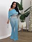 cheap Women&#039;s Two Piece Sets-2022 spot cross-border boutique amazon independent station gradient color solid color flared pants loungewear two-piece set