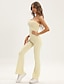 cheap Women&#039;s Jumpsuits-Women&#039;s Jumpsuit Solid Color Strapless Casual Going out Bar Bodycon Sleeveless Beige S M L Fall