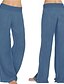 זול מכנסיים לנשים-בגדי ריקוד נשים רגל רחבה מכנסיים ג&#039;ינס פו שחור פול כחול כהה מותניים גבוהים אופנתי יום יומי טרקלין יומי סוף שבוע בג&#039;י סטרצ&#039;י (נמתח) באורך מלא S M L XL 2XL
