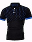cheap Classic Polo-Men&#039;s Tennis Shirt Polo Shirt Work Business Collar Polo Collar Short Sleeve Streetwear Basic Graphic Polka Dot Print Regular Fit Black White Wine Navy Blue Blue Orange Tennis Shirt