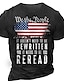halpa lippu-Miesten T-paita ahdistunut t-paita Kuvitettu Lippu Kirjain Tiukka pyöreä kaula-aukko Musta Armeijan vihreä Sininen Harmaa 3D-tulostus ulko- Kausaliteetti Lyhythihainen Painettu Vaatetus Vintage Muoti