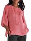 Χαμηλού Κόστους Γυναικείες Μπλούζες &amp; Πουκάμισα-Γυναικεία Πουκάμισο Μπλούζα Μακριά βαμβακερά μπλουζάκια Σκέτο Καθημερινά Κίτρινο Μακρυμάνικο Καθημερινά Βασικό Καθημερινό Στρογγυλή Ψηλή Λαιμόκοψη Στρογγυλή Λαιμόκοψη Άνοιξη Φθινόπωρο