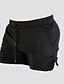 cheap Sweatpants-Men&#039;s Active Shorts Workout Shorts Running Shorts Casual Shorts Pocket Drawstring Elastic Waist Solid Color Breathable Outdoor Knee Length Sports Outdoor Casual Daily Casual / Sporty Black Khaki