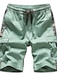 cheap Cargo Shorts-Men&#039;s Shorts Cargo Shorts Drawstring Multiple Pockets Elastic Drawstring Design Classic Style Fashion Streetwear Casual Daily Cotton Blend Comfort Breathable Soft Camouflage Color Block Mid Waist