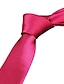 זול עניבות ועניבות פרפר לגברים-עניבה לעבודה / מסיבה לגברים - עניבות צוואר בצבע אחיד בצבע טהור לאירוע רשמי עסק 1 עניבות