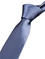 זול עניבות ועניבות פרפר לגברים-עניבה לעבודה / מסיבה לגברים - עניבות צוואר בצבע אחיד בצבע טהור לאירוע רשמי עסק 1 עניבות